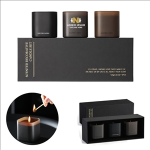 Set of 3 Scented Soy Candles Gift Set